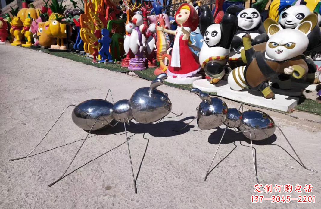 许昌园林不锈钢仿真蚂蚁雕塑
