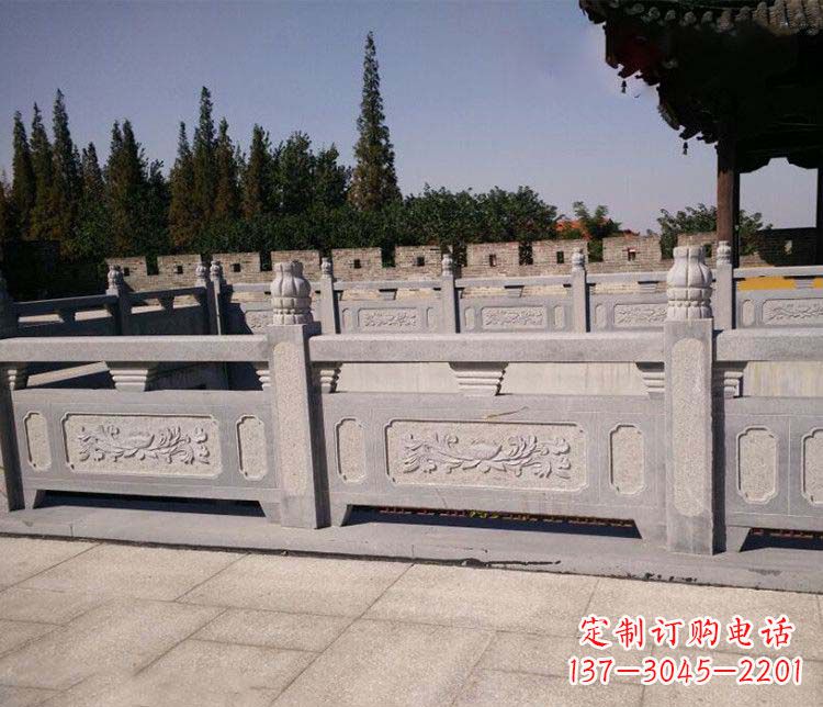 许昌园林仿古石栏板景观石雕 (2)