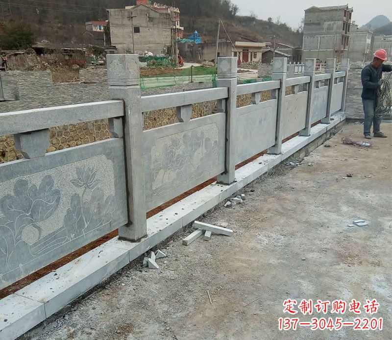 许昌园林仿古石栏板景观石雕 (5)