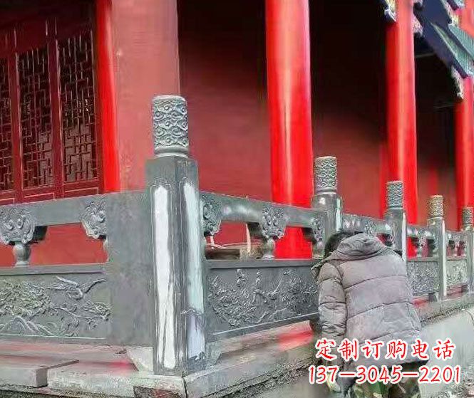 许昌园林仿古石栏板景观石雕 (9)