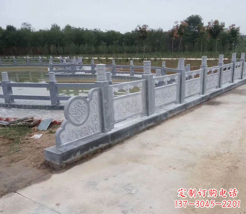 许昌园林仿古石栏板景观石雕 (11)