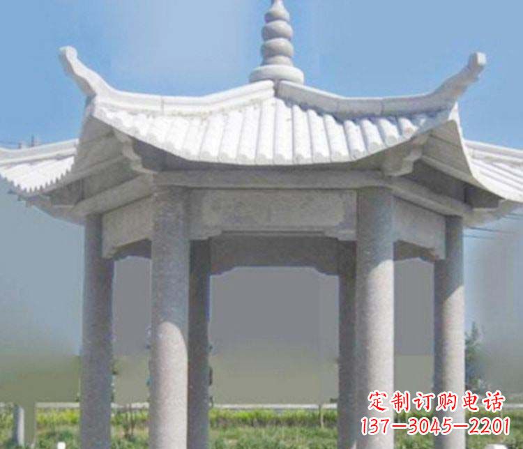 许昌园林仿古石凉亭景观石雕