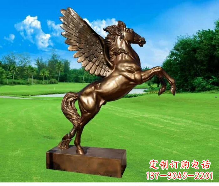 许昌园林飞马铜雕 (2)