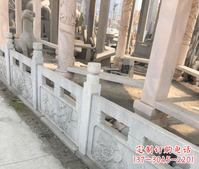 许昌园林景观大理石浮雕栏板石雕