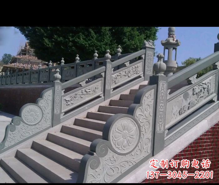 许昌园林景观大理石栏板雕塑 (4)