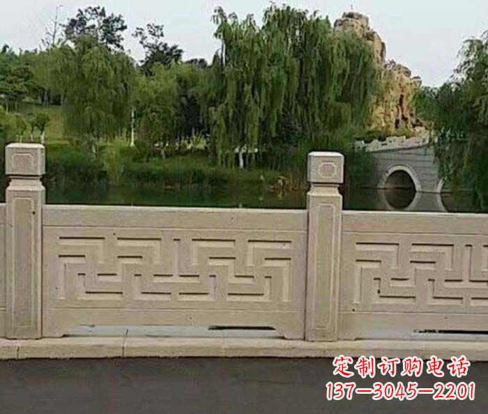 许昌园林景观大理石栏板石雕 (4)