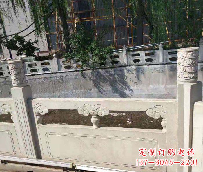 许昌园林景观大理石栏板石雕 (6)
