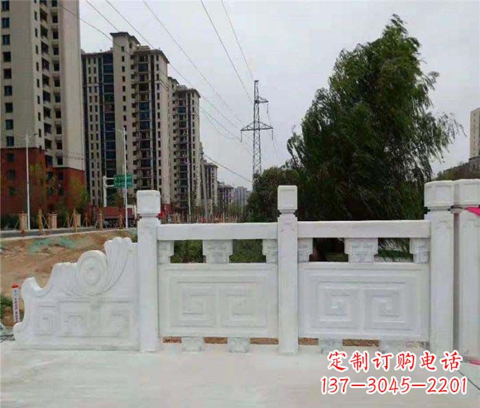 许昌园林景观大理石栏板石雕 (5)