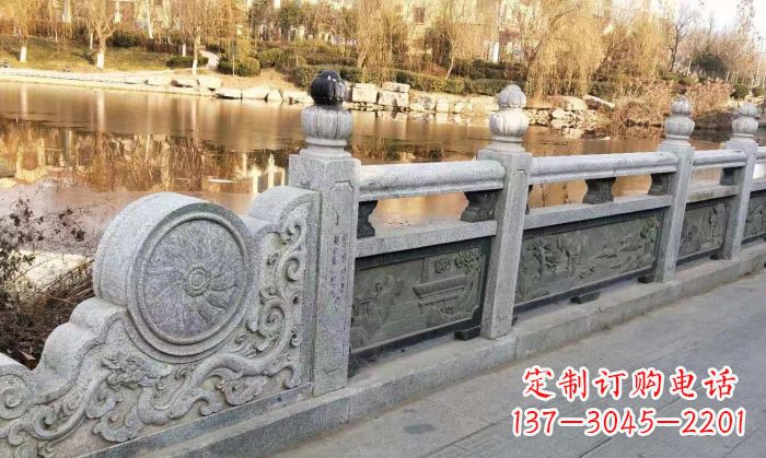 许昌园林景观大理石栏板石雕 (10)