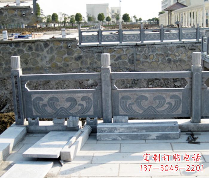 许昌园林景观大理石栏板石雕 (11)