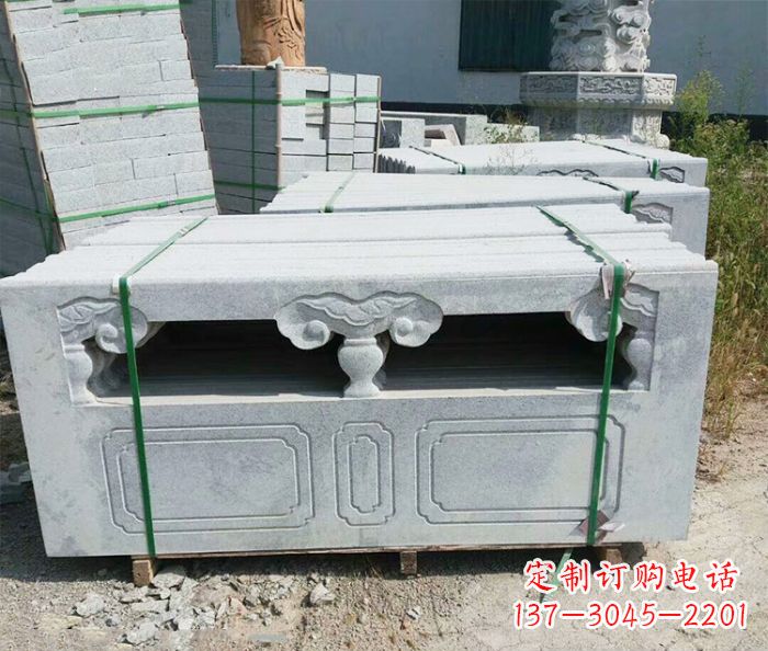 许昌园林景观大理石栏板石雕 (13)