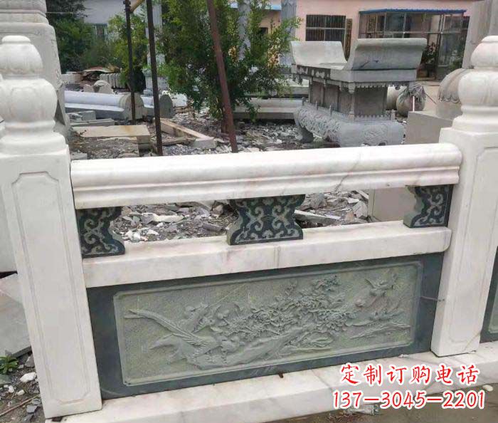 许昌园林景观大理石桥栏板石雕 (2)