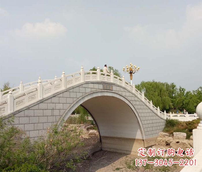 许昌园林景观大理石桥栏板石雕 (6)