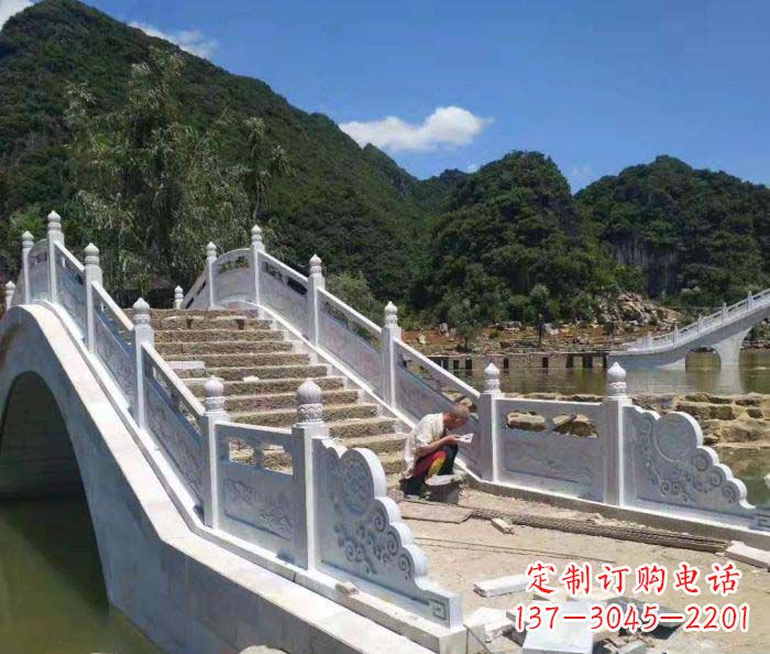许昌园林景观大理石桥栏板石雕_1