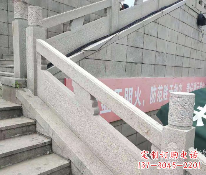 许昌园林景观大理石桥栏板石雕_1 (2)