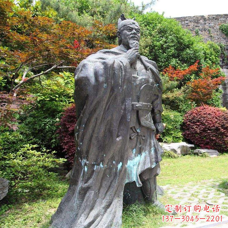 许昌园林历史人物明太祖朱元璋雕塑