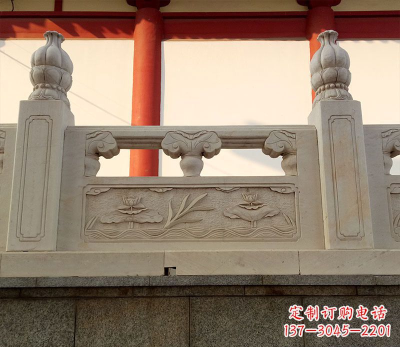 许昌园林石浮雕栏板景观石雕 (2)