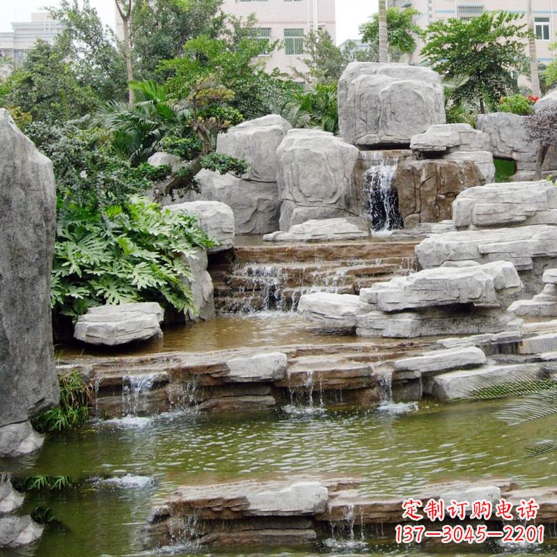 许昌园林石头假山流水
