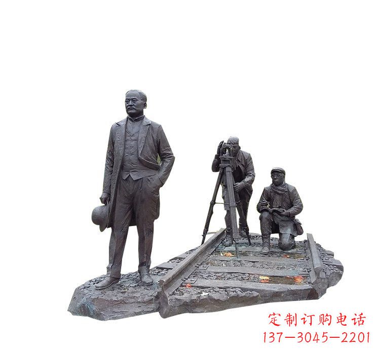 许昌詹天佑铜雕
