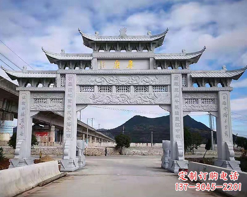许昌张掖石雕牌坊雕刻