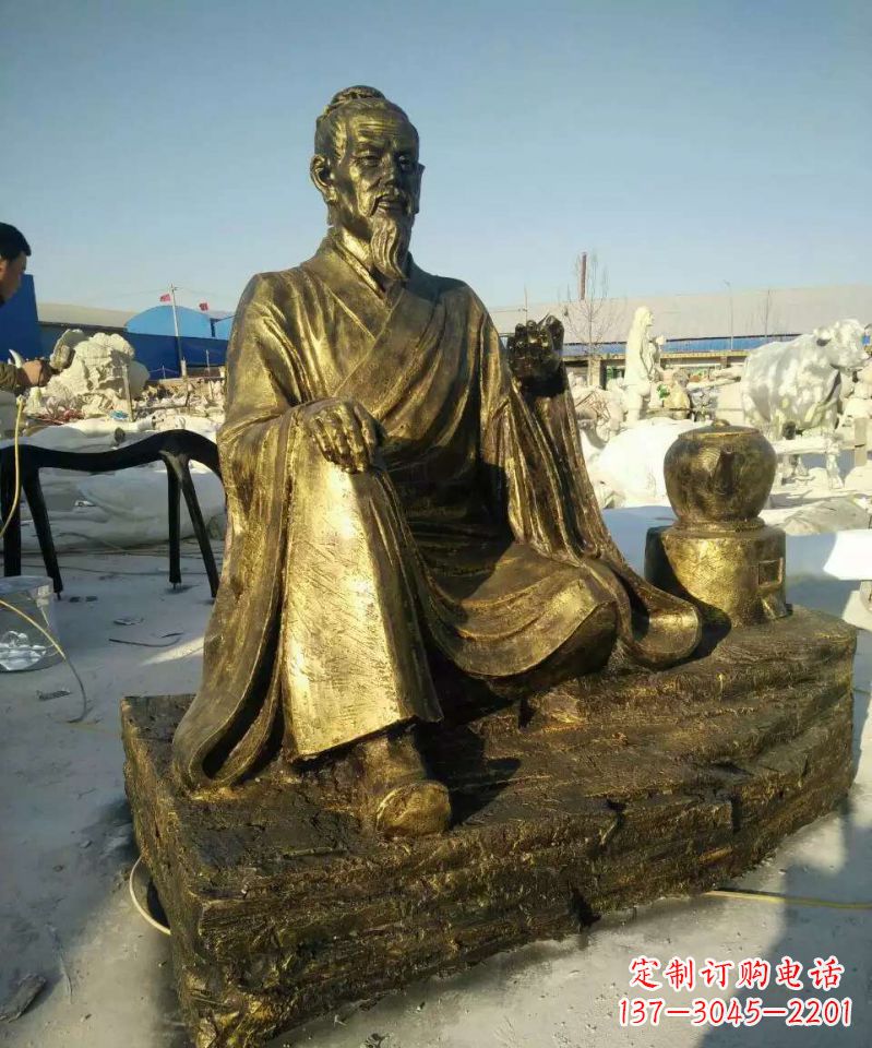 许昌张仲景人物铜雕