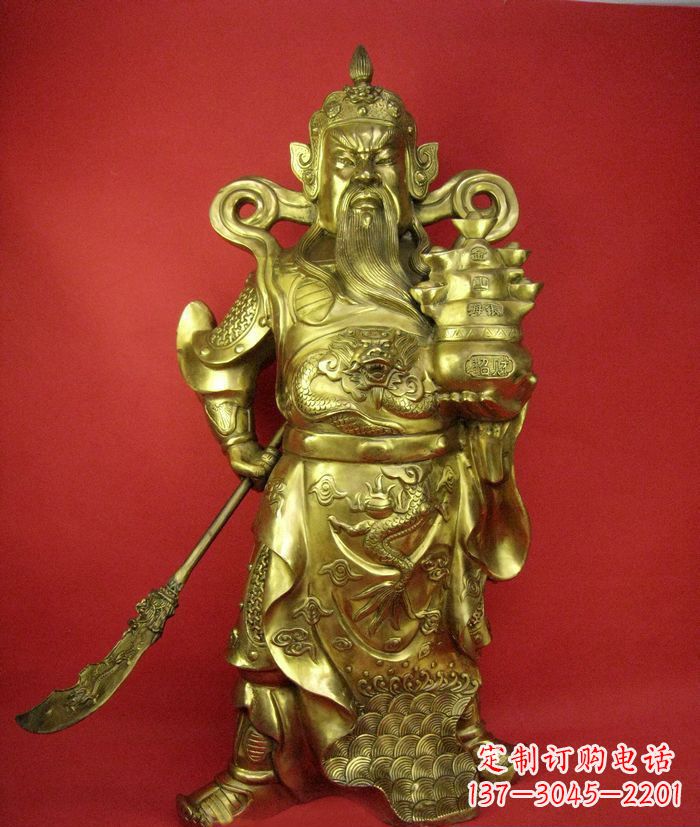 许昌招财关公铜雕