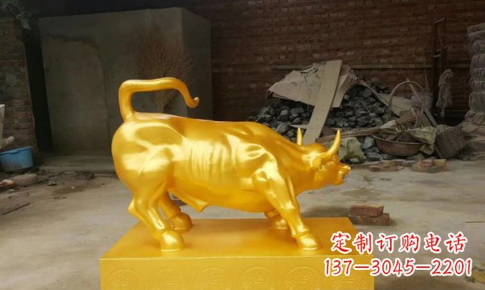 许昌招财铜牛雕塑 (2)