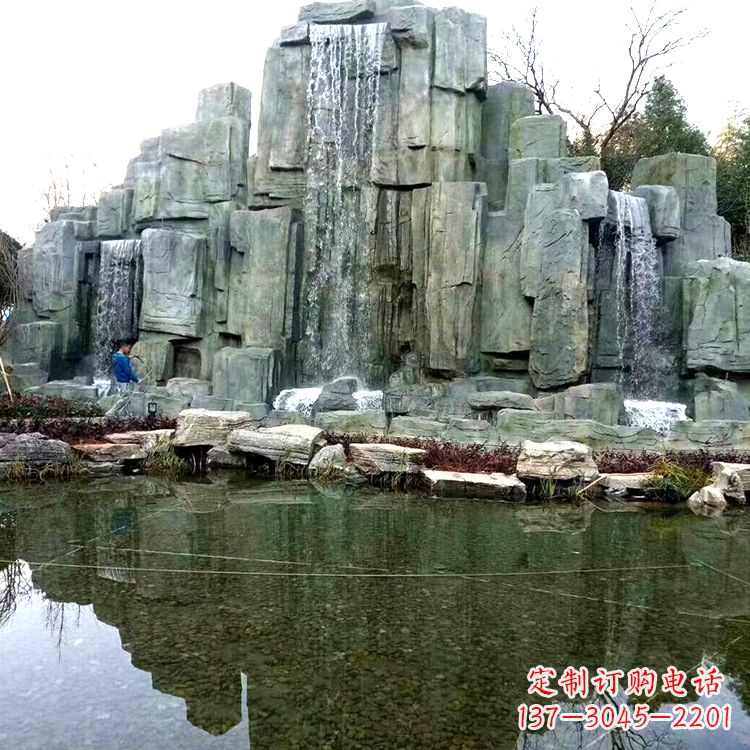 许昌中式园林流水假山雕塑