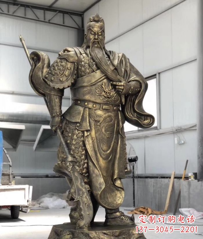许昌铸铜关公雕塑