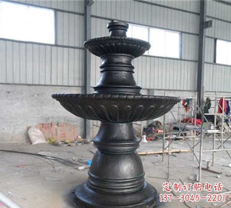 许昌铸铜简约双层喷泉