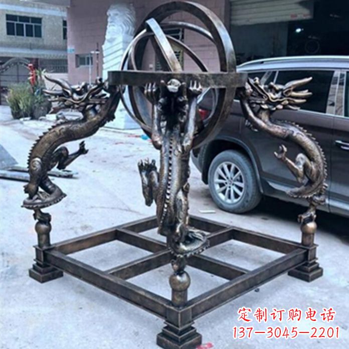 许昌铸铜浑天仪景观雕塑摆件