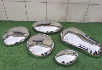 许昌镜面不锈钢城市创意鹅卵石雕塑